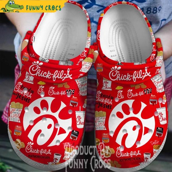 Chick Fil A Burger Food Crocs Shoes