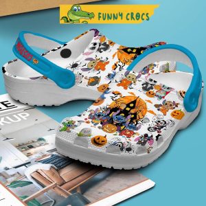 Custom Name Stitch Halloween Crocs Shoes 2