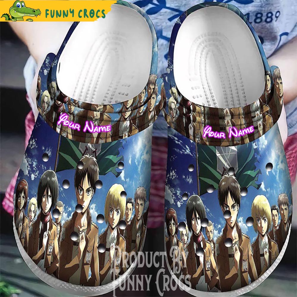 Customized Attack On Titan Characters Crocs Clogs