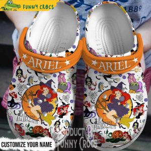 Customized Happy Halloween Ariel Crocs 1