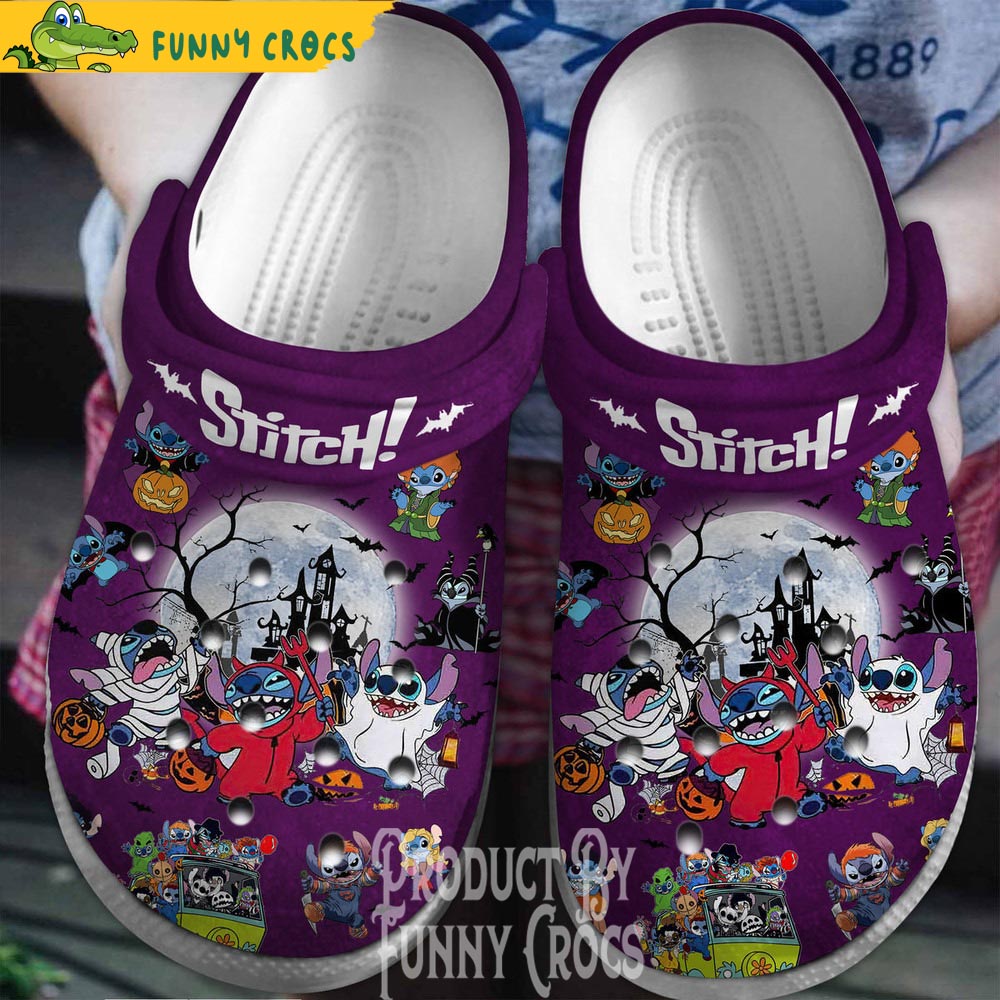 Disney Stitch Halloween Crocs Shoes Clogs