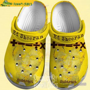 Ed Sheeran Subtract Yellow Crocs Shoes