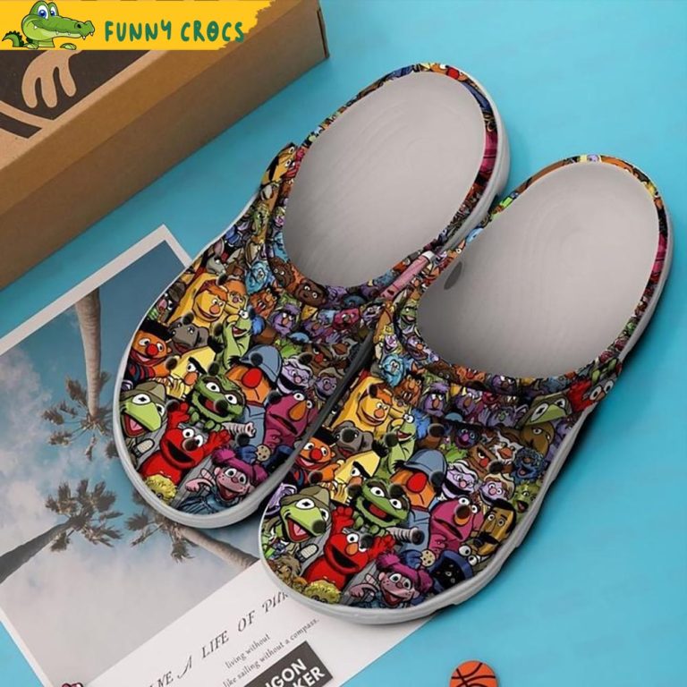 Elmo Muppet Pattern Crocs - Discover Comfort And Style Clog Shoes With ...