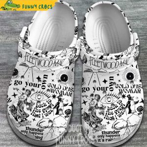 Fleetwood Mac Band Pattern Crocs Shoes