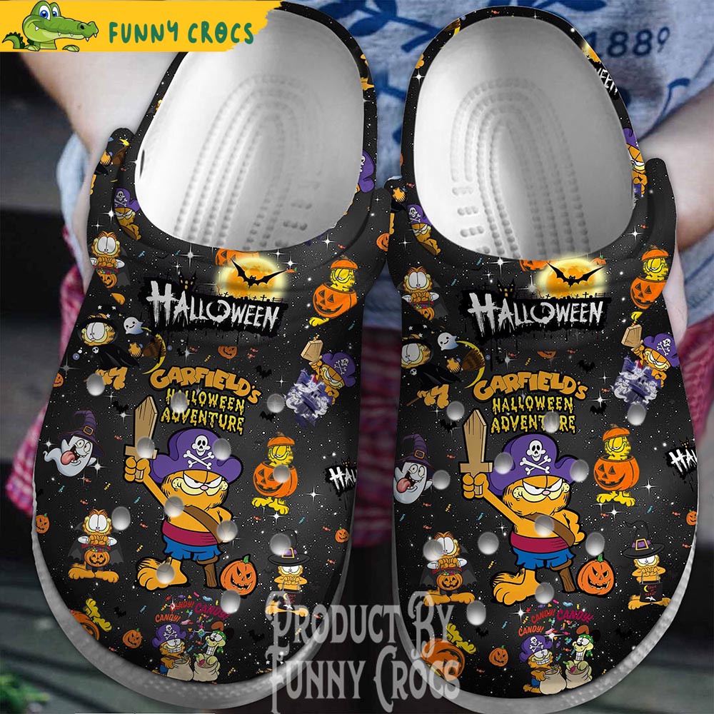 Garfield Halloween Crocs Shoes