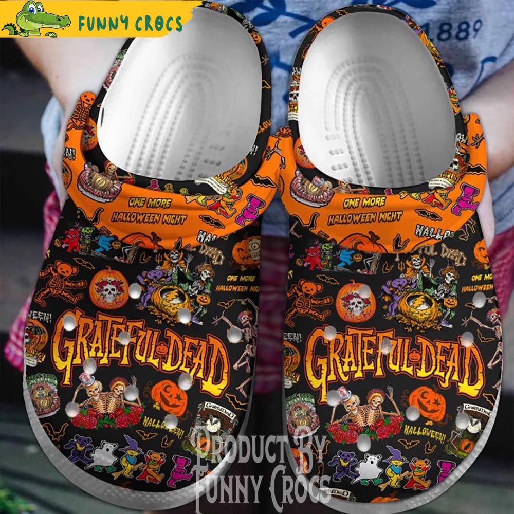 Grateful Dead Halloween Crocs Shoes
