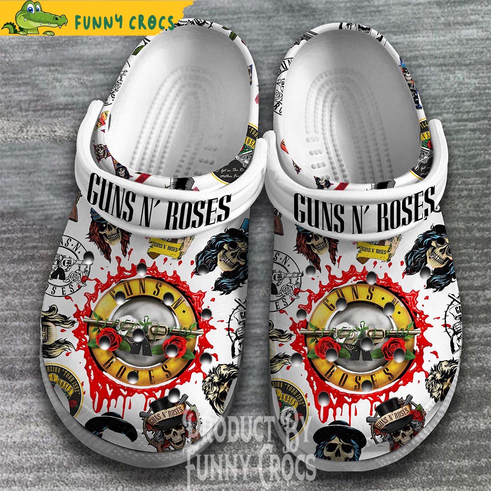 Guns N Rose Music Skull Crocs Shoes