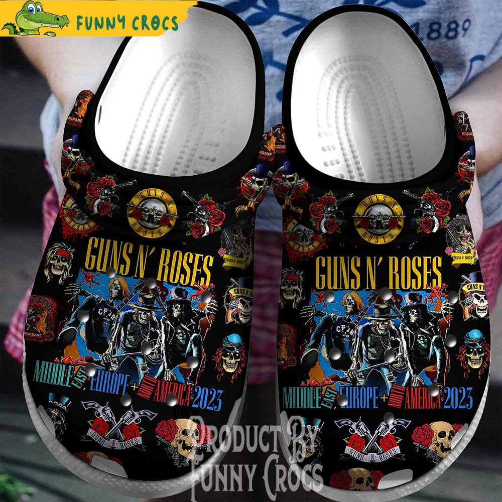 Guns N Roses Tour 2023 Music Crocs Shoes - Discover Comfort And Style ...
