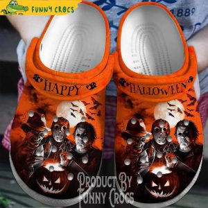 Happy Halloween Michael Myers Pumpkin Characters Crocs