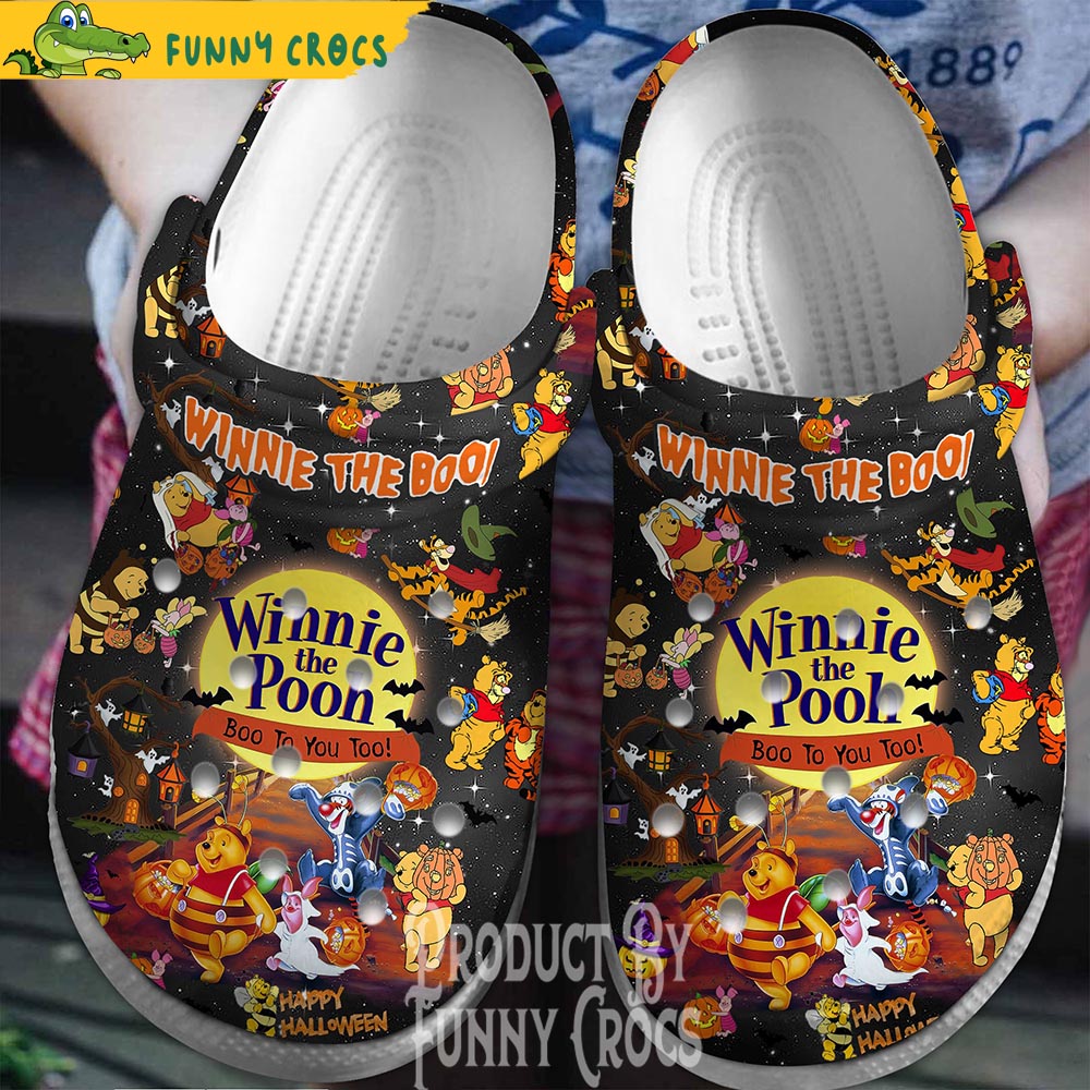 Happy Halloween Winnie The Pooh Crocs Shoes