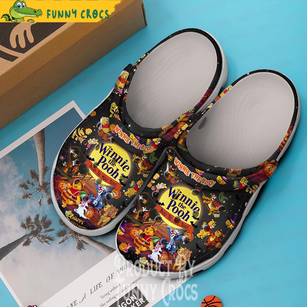 Happy Halloween Winnie The Pooh Crocs Shoes
