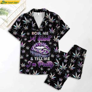 Roll Me A Blunt Weed Pajamas Set