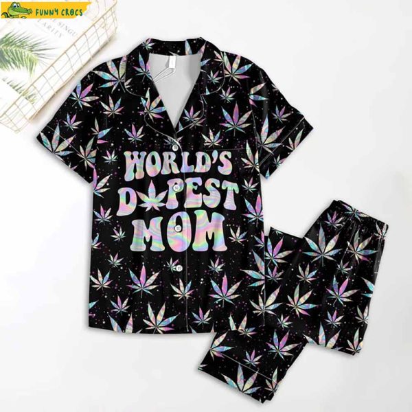 World’S Dopest Mom Christmas Weed Pajamas
