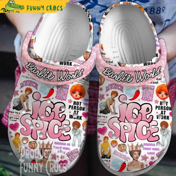 Ice Spice Barbie World Crocs Clogs