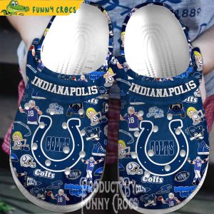 Indianapolis Colts Crocs By Funny Crocs