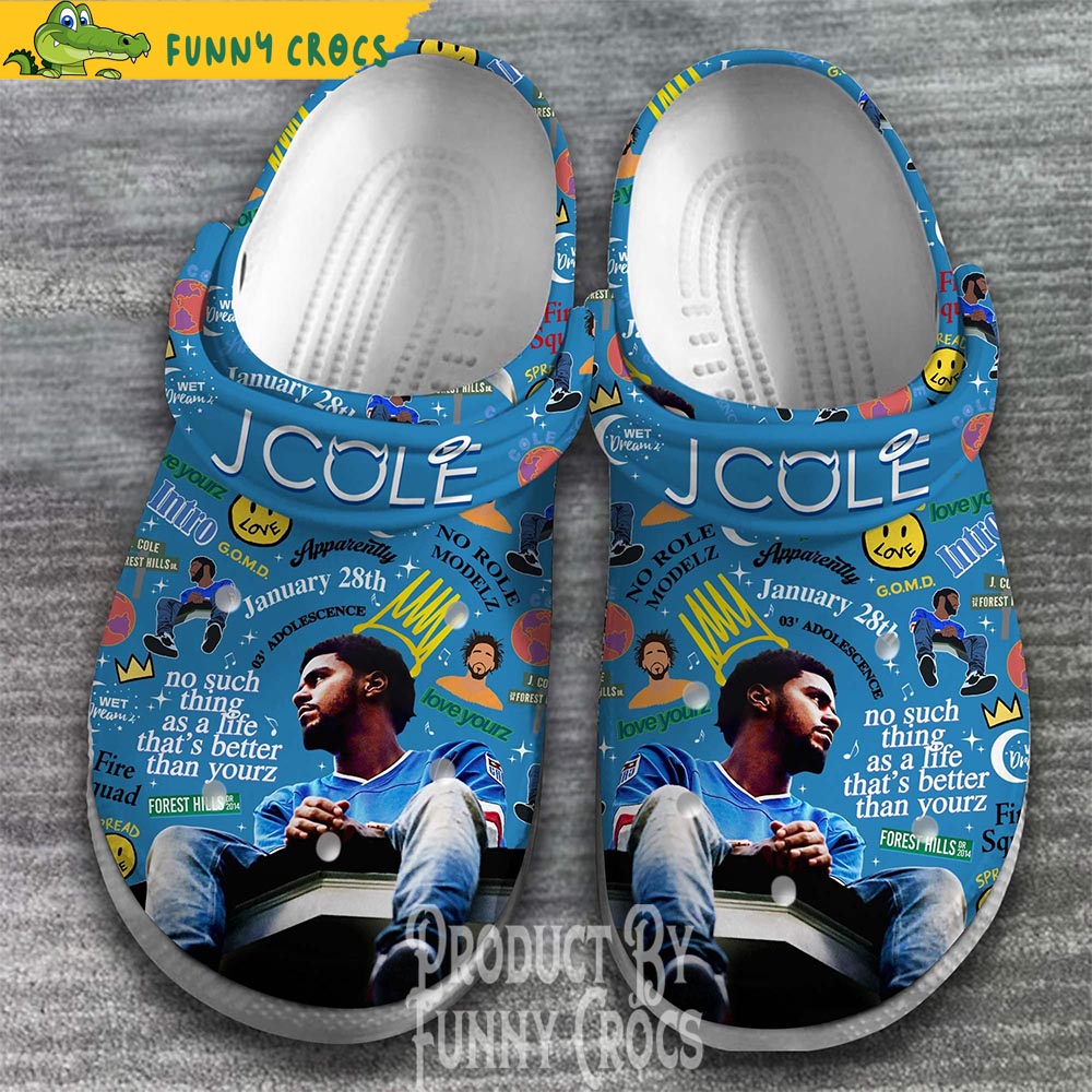 J Cole Rapper Music Crocs