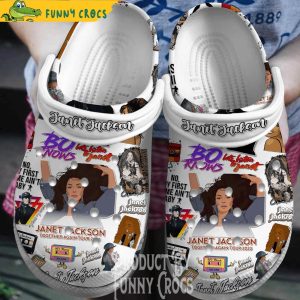 Janet Jackson Tour 2023 Music Crocs 1