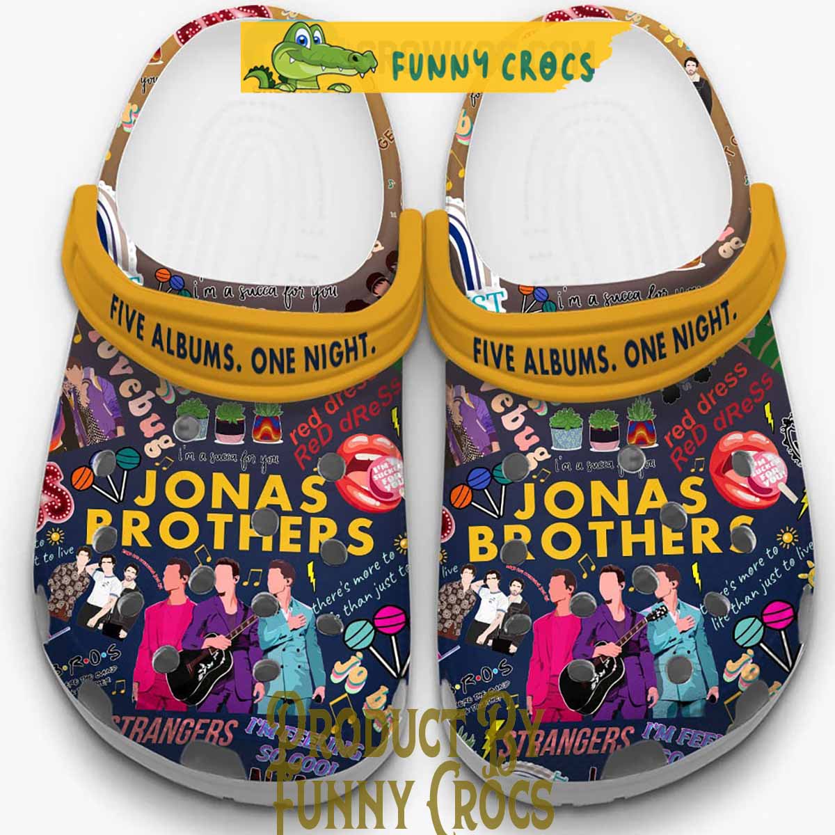 Joe Jonas Crocs Clog Shoes, Jonas Brothers Five Albums One Night