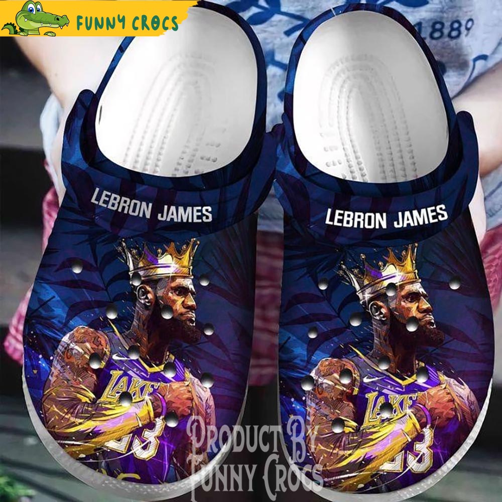 Lebron James Los Angeles Lakers Crocs Shoes