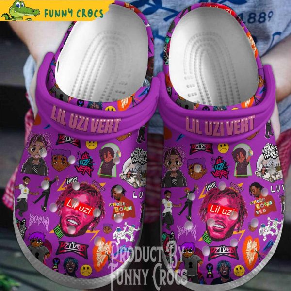 Lil Uzi Vert Rapper Purple Music Crocs - Discover Comfort And Style ...