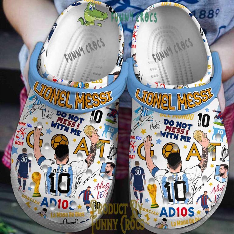 Lionel Messi Crocs Shoes, Argentina World Cup Football Soccer Gifts ...