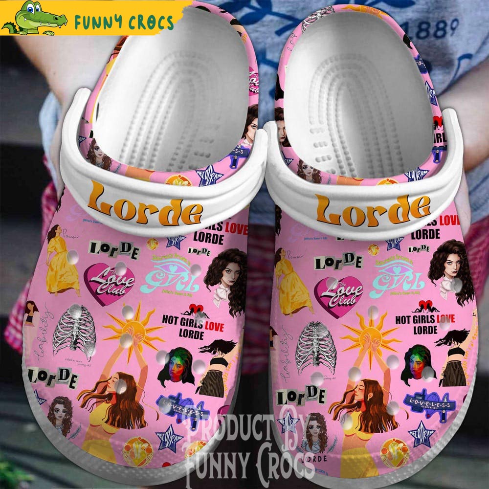 Lorde Singer Music Pink Crocs