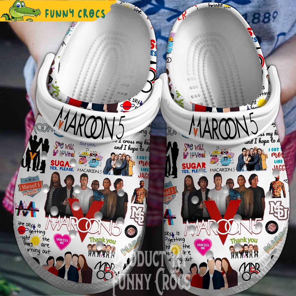 Maroon 5 Band Members Music Crocs