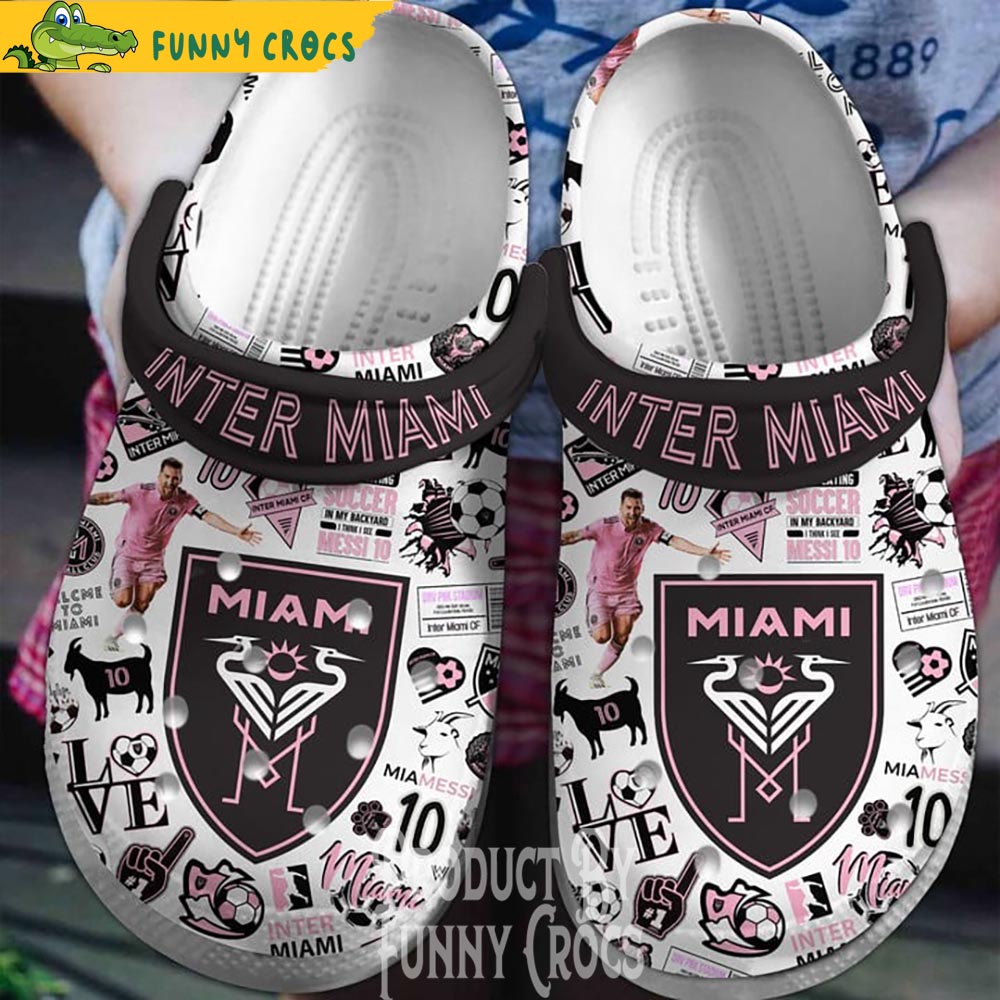 Messi Inter Miami Crocs Crocband Shoes