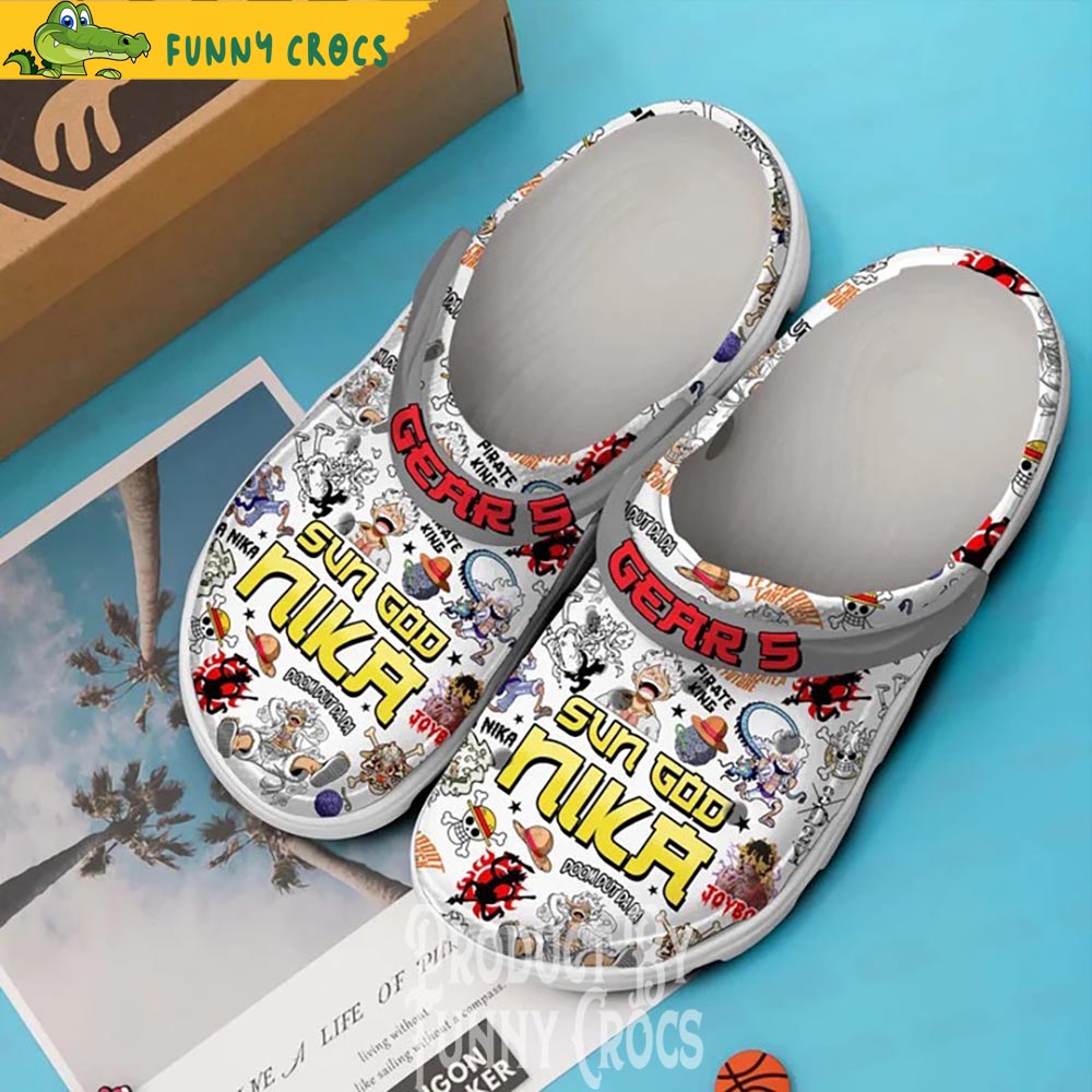 Monkey D Luffy Gear 5 One Piece Crocs Shoes