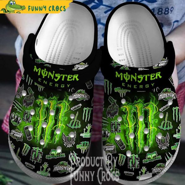 Monster Energy Drink Crocs Clogs