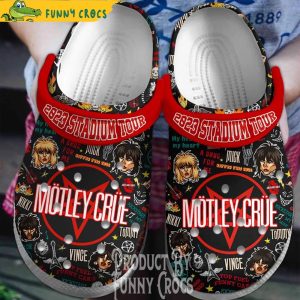 Mötley Crüe Tour 2023 Music Crocs Shoes