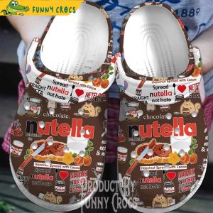 Nutella Sandwich Food Crocs Shoes