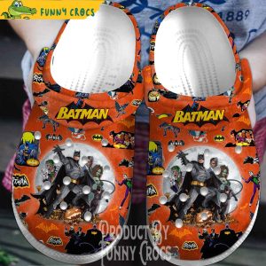 Orange Halloween Moon Batman Crocs Shoes 1