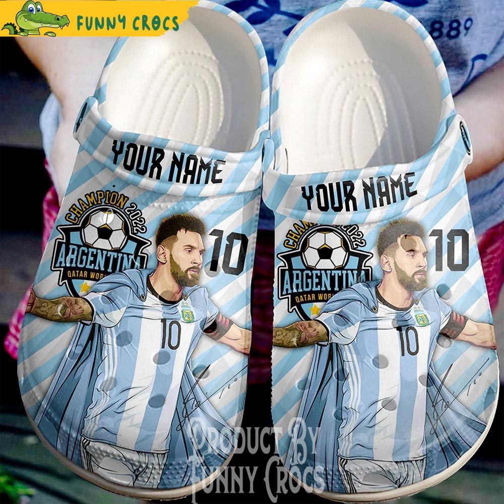 Personalized Argentina Messi Crocs Shoes