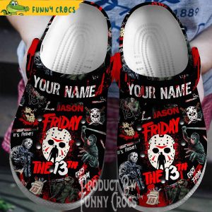 Personalized Halloween Friday The 13th Crocs CLogs 1