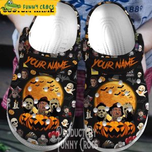 Personalized Halloween Jason Voorhees Freddy Michael Myers Crocs Clogs 1