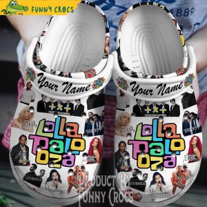 Personalized Lollapalooza 2023 Music White Crocs 1