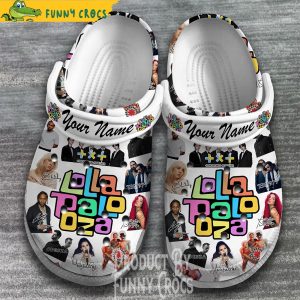 Personalized Lollapalooza 2023 Music White Crocs 2