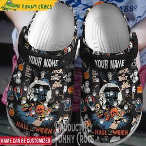 Personalized Michael Myers Trick Or Treat Halloween Crocs Clogs 1