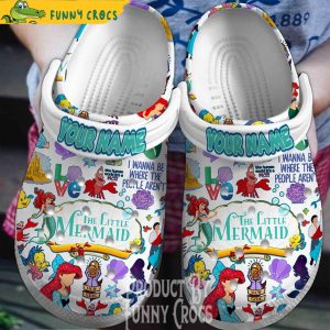 Personalized The Little Mermaid Crocs