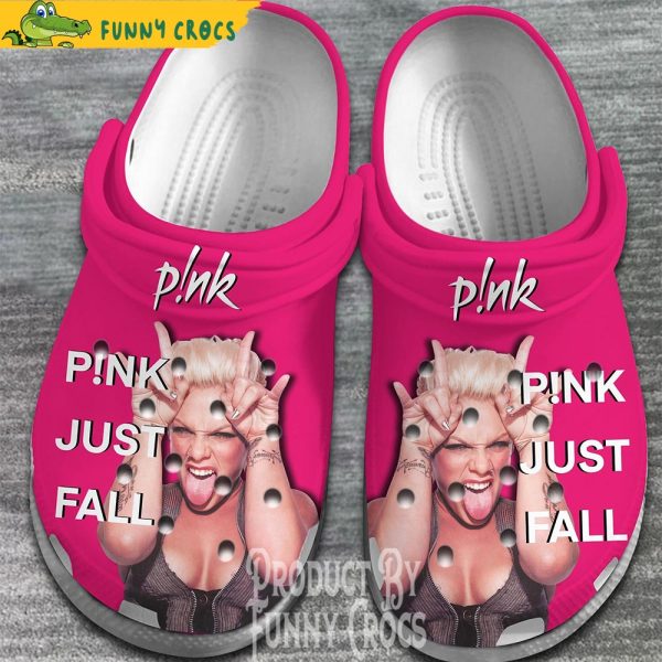 Pink Singer Music Crocs Shoes