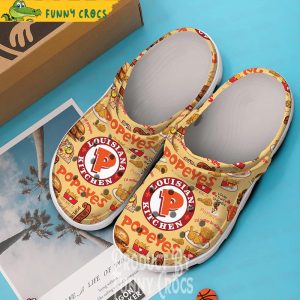 Popeyes Chicken Food Crocs Crocband Shoes 2