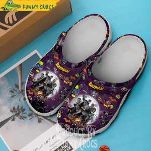 Purple Halloween Moon Batman Crocs Shoes 2