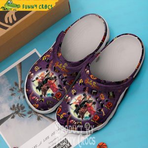Purple Hocus Pocus Moon Halloween Crocs Shoes 1