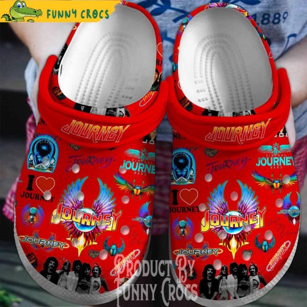 Rock Band Journey Members Music Red Crocs - Discover Comfort And Style ...