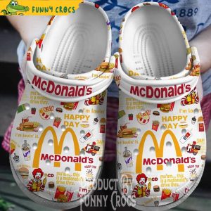 Ronald Mcdonald Food Crocs Clogs Shoes