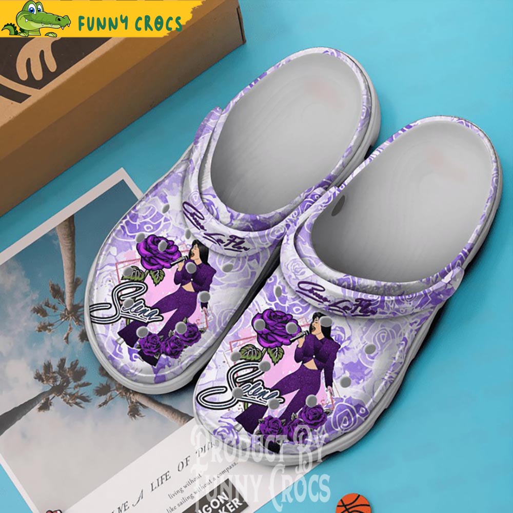 Selena Costume Purple Crocs Shoes