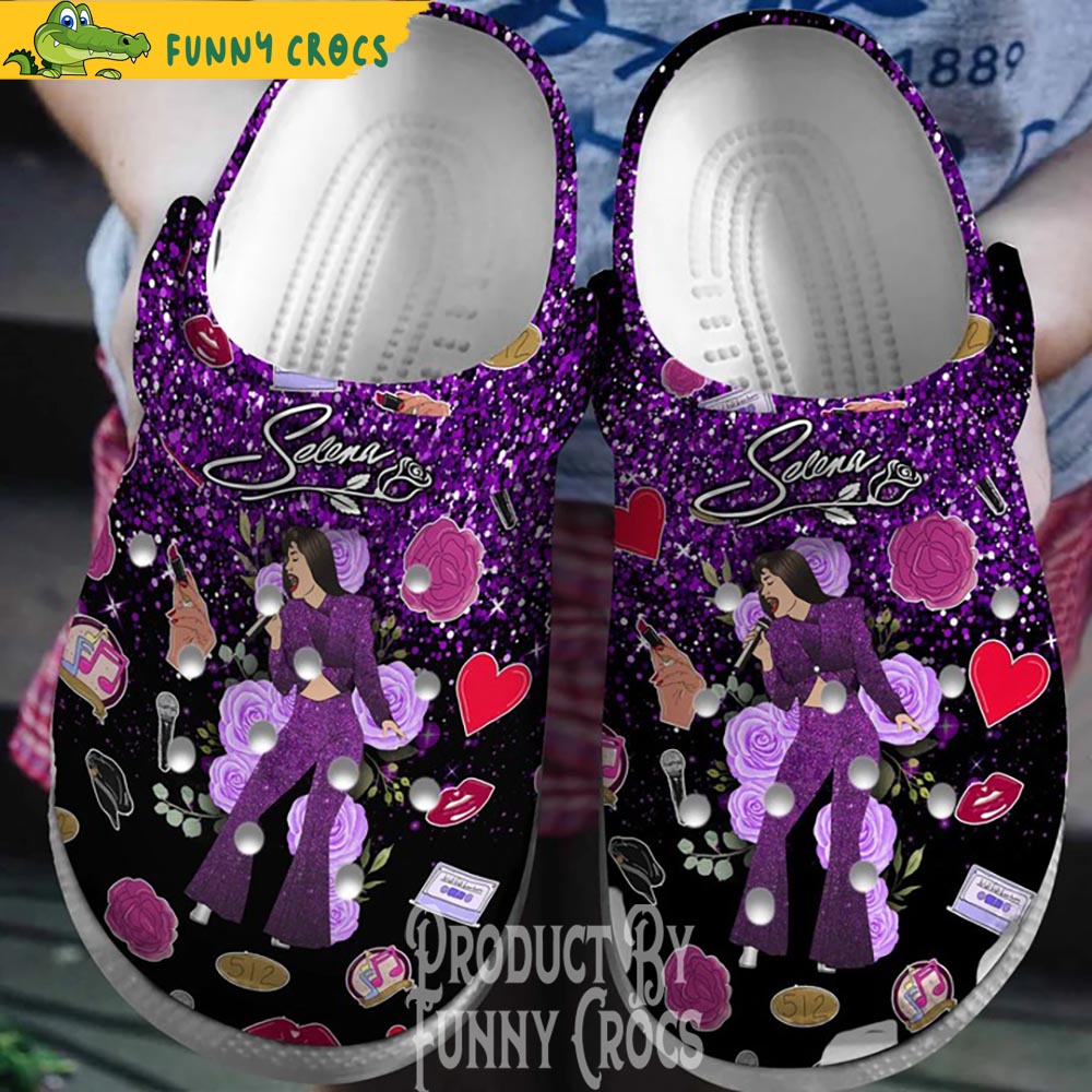 Selena Quintanilla Costume Crocs Clogs Shoes