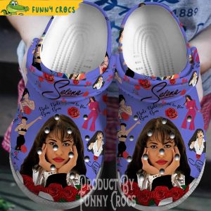 Selena Quintanilla Songs Purple Crocs Clog Shoes 2