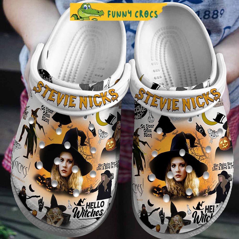 Stevie Nicks Hello Witches Halloween Clogs Crocs - Discover Comfort And ...
